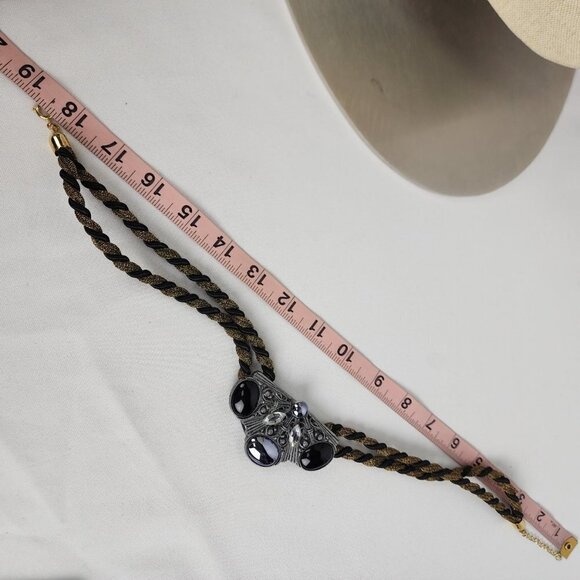 Vintage Statement Metallic Rope Necklace - Picture 6 of 6